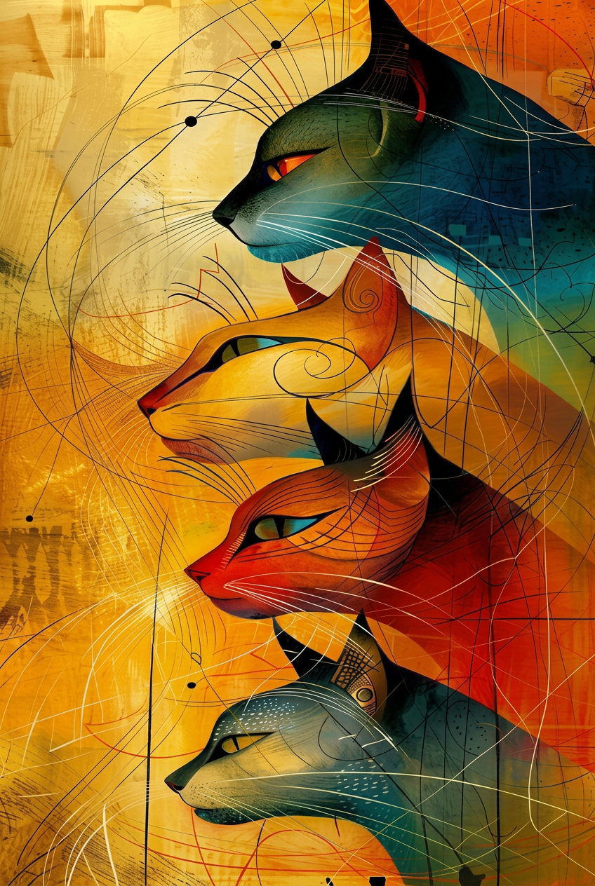 Gatos abstractos