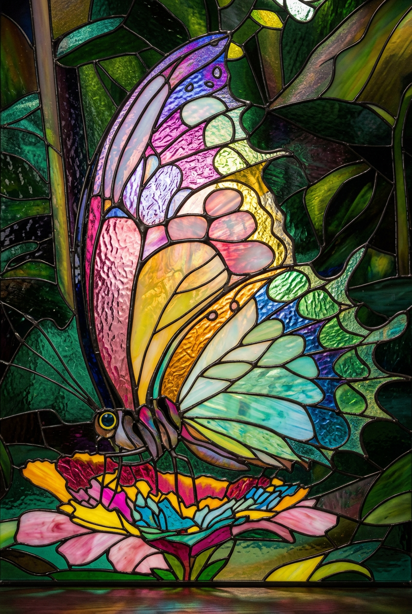 Mariposa vitral